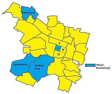 Obszar rewitalizacji wyznaczony na terenie Gminy Chmielnik Obszar I Miasta Chmielnik Sołectwo