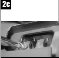 2c) 1) 25mm (najniższa pozycja koszenia) 2) 40mm 3) 55mm(najwyższa pozycja koszenia) 7.