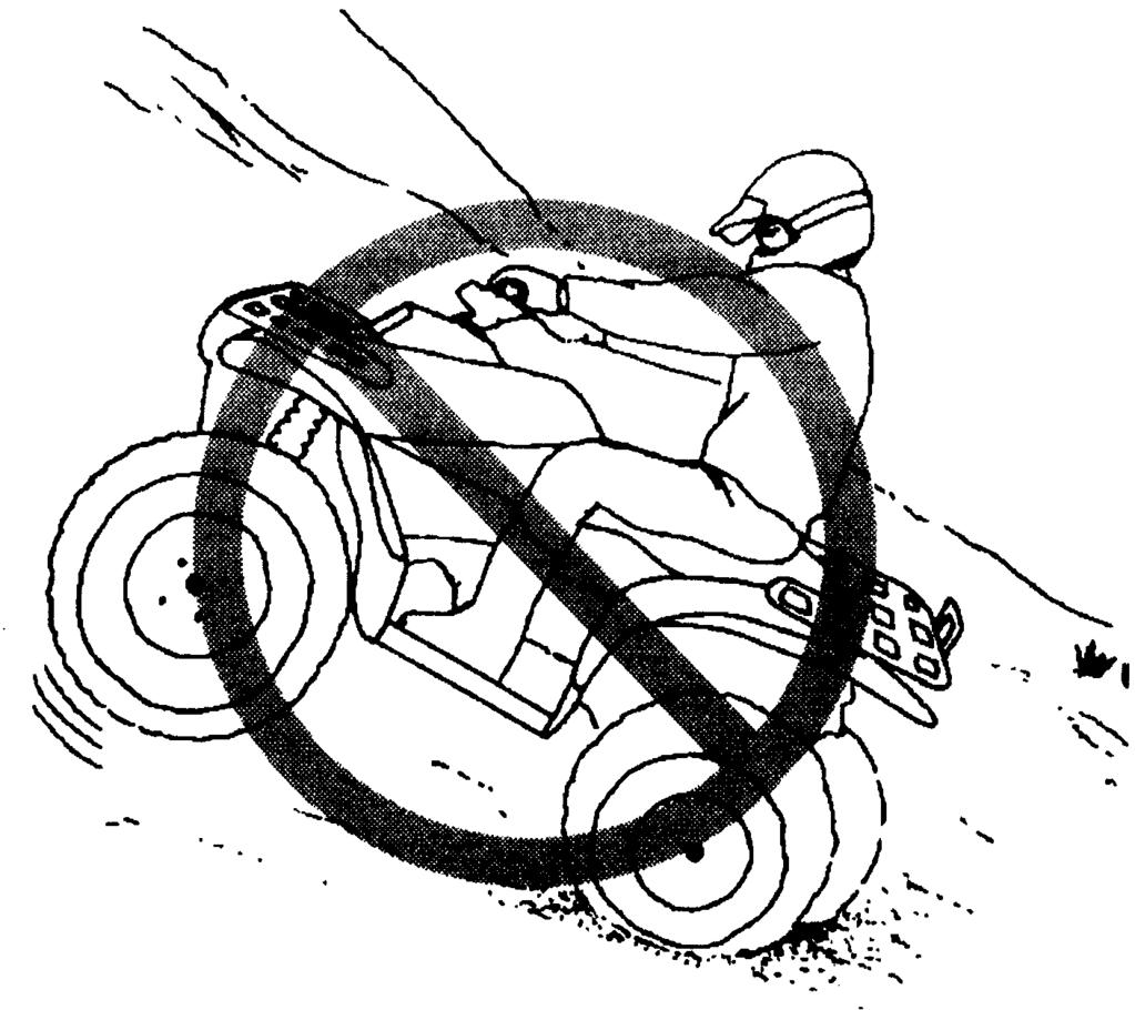 !OSTRZEŻENIE: Nieprawidłowe wjeżdżanie na wzniesienia może spowodować utratę kontroli nad pojazdem i jego wywrotkę. Stosuj się do wskazówek niniejszej instrukcji dotyczących wjeżdżania na wzniesienia.