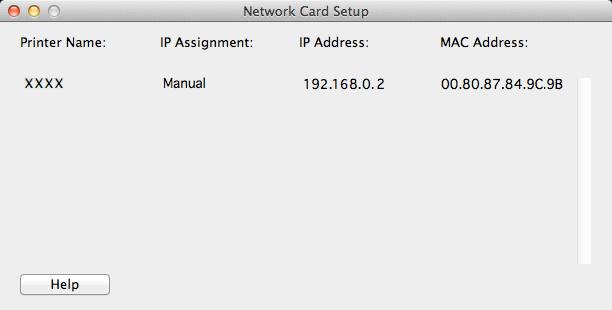Programy narzędziowe dla systemu Mac OS X Konfigurator karty sieciowej Konfiguratora karty sieciowej można użyć do skonfigurowania sieci.