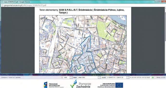 wybranej lokalizacji Jeśli chcesz poznać mapę terenu, z listy wybierz plik mapa.