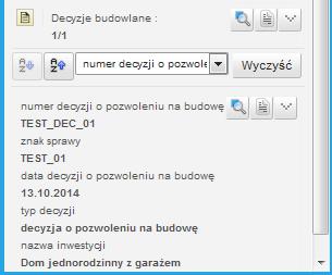 W formatce, w Opcjach wyszukiwania Użytkownik może wybrad atrybuty, według których będzie przeprowadzone wyszukiwanie w tym celu