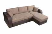 rozkładania Sofa INDIANA z pufami pow. spania: 134x190 cm wys.