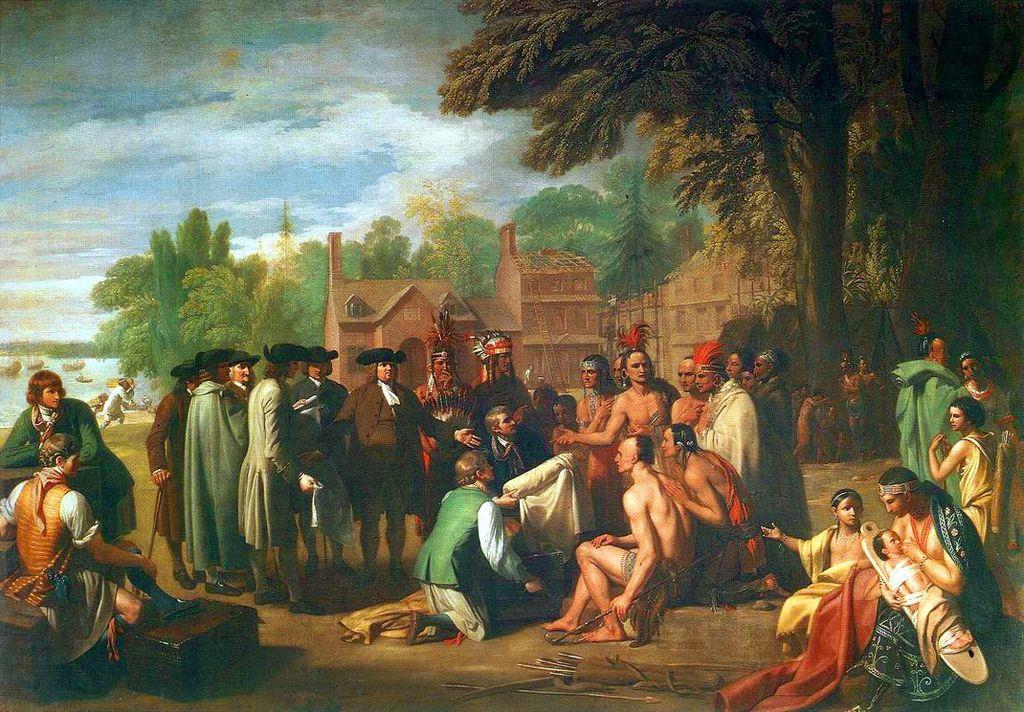 William Penn, oficjalnie przejął od Autochtonów tereny późniejszej Pensylwanii. Była to rekompensata króla Karola II za dług, który było on winien ojcu Williama Penna 10.
