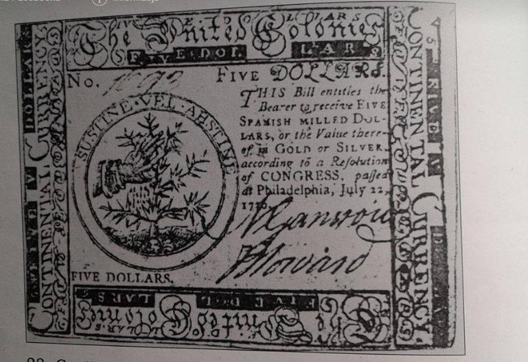 się także dobrym narzędziem propagandy idei zjednoczeniowych, o czym świadczy chociażby łacińska inskrypcja zamieszczona na banknocie pięciodolarowym : Substine vel abstine ( Wytrwaj bądź odstąp ).