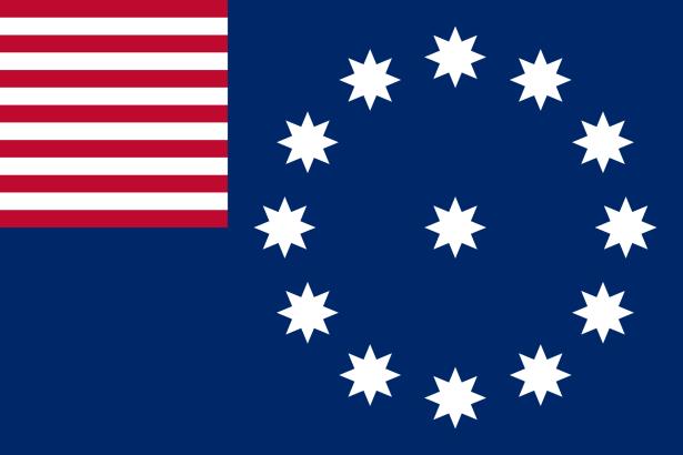 Rok 1776 przyniósł wygląd flagi, znany nam do dziś. Jej preludium była Easton Flag ( Flaga Easton ).