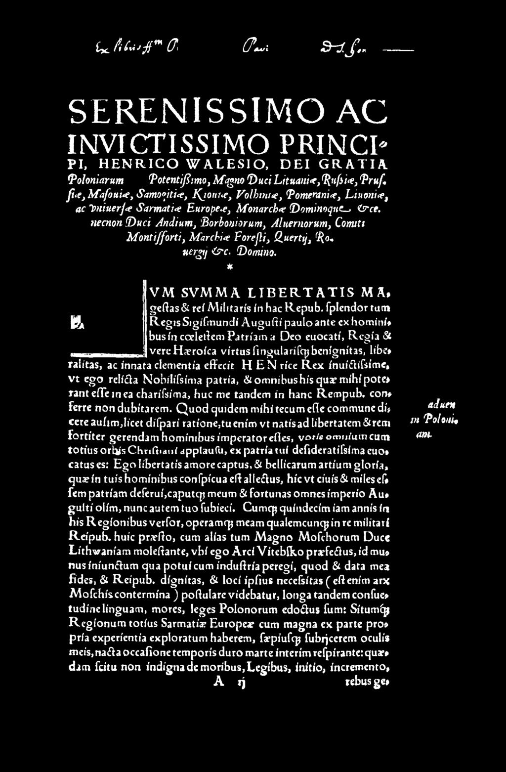 necnonfduci Andium, Borbouiorum, Aluernorum, Conuti M ont ifforti} Mar chi# F orefli, Q.uertijj (I(o. uergtj Of. (Domino.