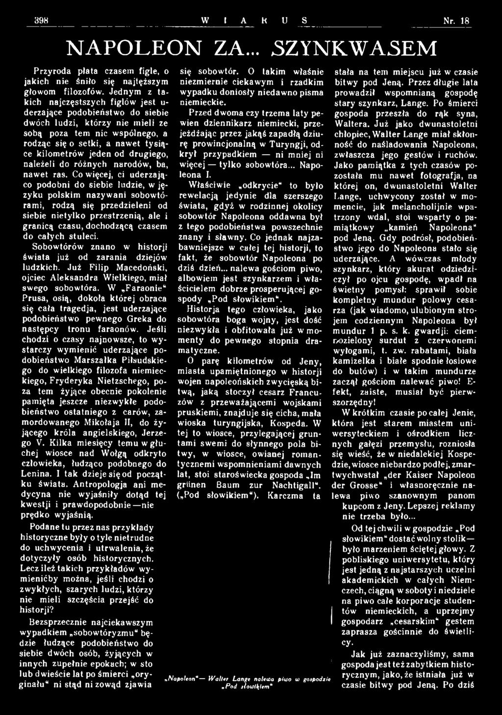 Dwóch z nas umawia się z królem Prus