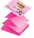 07 GLNTRI PPIRNIZ 126 loczki samoprzylepne Post-it Z-Notes System Z-Notes to kartki w bloczku złożone w harmonijkę, dzięki czemu po wyciągnięciu jednej karteczki z podajnika, kolejne wysuwają się