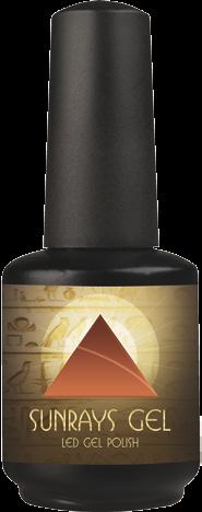 Sunrays Gel Sunrays Gel Led Gel Polish (0.5oz/15ml) Brush-on gel that changes its color under the influence of sunrays. An all time bestseller in nail art.
