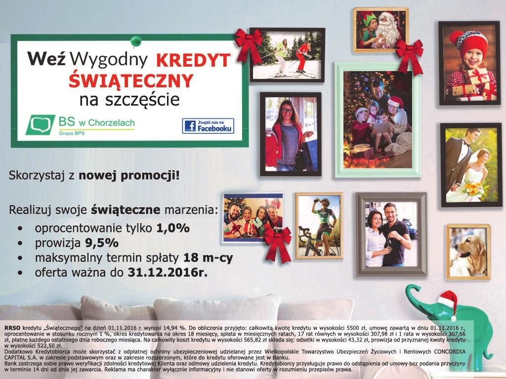 NOWA OFERTA KREDYTOWA KREDYT NA ŚWIĘTA Kiedy, jeśli nie z okazji świąt?