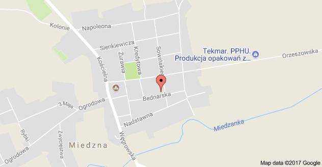 Lokalizacja i dostępność komunikacyjna: Nieruchomość położona jest w miejscowości Miedzna przy ul. Bednarskiej 7.