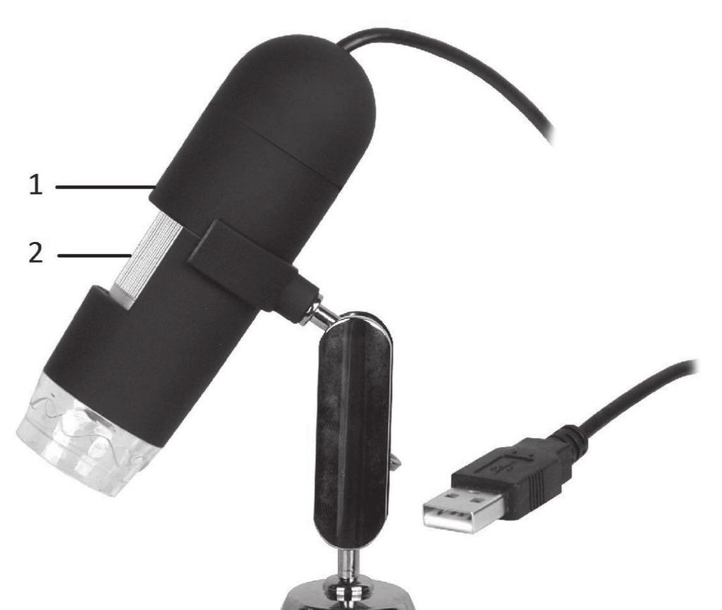 Mikroskop USB Instrukcja obsługi Szanowny kliencie, dziękujemy za okazanie zaufania i wybór tego produktu. Wierzymy, że będą Państwo z niego w pełni zadowoleni.