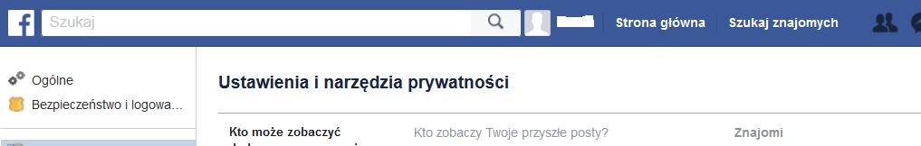 [17/59] Facebook pierwsze kroki Możemy je ustawić teraz (po wybraniu OK ) lub później, o czym będzie w