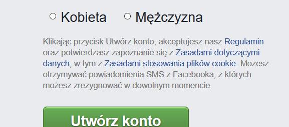 zapoznać się z regulaminem serwisu oraz zasadami dotyczącymi danych gdyż