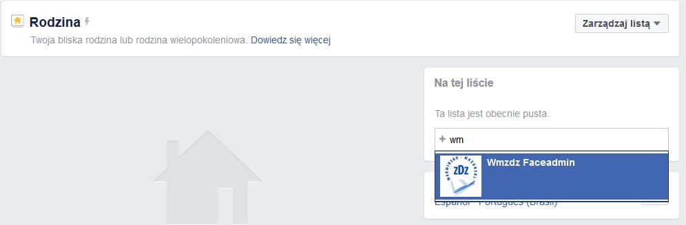[39/59] Facebook pierwsze kroki Możemy też szybko dodać nową osobę do listy w panelu po prawej stronie. Rys.