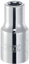 NASADKI 1/4" TORX ISO 1174-1 Do śrub trzpieniowych Torx. Stal chromowo-wanadowa. Wykończenie: chromowane, błyszczące. N d2 1 d 1 N d1 mm d2 mm mm 1 mm E030129 E4 12 6.1 25 3.