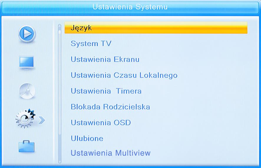 LCN Opcja umożliwia włączenie/wyłączenie funkcji LCN (domyślnie funkcja jest wyłączona).