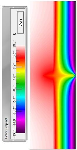 U 2D =0,4924 [ W Długość modelu: l=1,0 [m] L 2D =0,4924 1,0=0,4924 [ W mk ] ψ=0,4924-0,220 1,0=0,2724 [ W mk ] Dla pręta o przekroju kwadratu obliczamy: = d H 1.