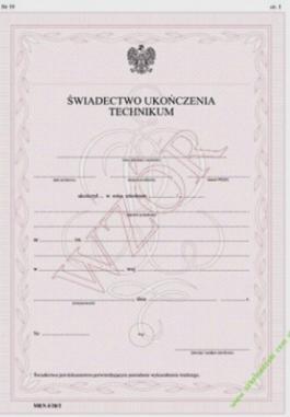 Warunki uzyskania dyplomu potwierdzającego