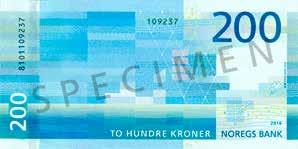 B/8 Norwegia 200 koron Wymiary: 140 x 70