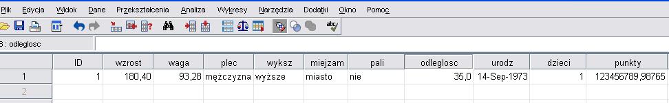 5 Etykieta: Liczba punktów na egzaminie (pozostałe standardowe).