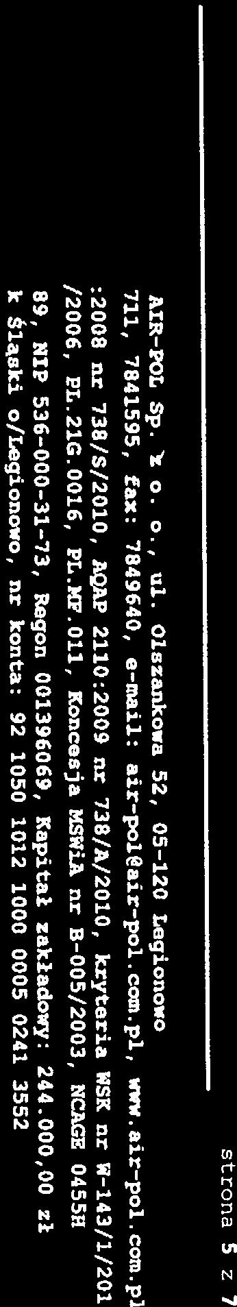: +18 22 7740711, 7841595, fax: 7849640, e-mail: air-pol8air-pol.com.pl, www.air pol.com.p1 kir-pol Sp. z o. o., ul. Olszankowa 52, 05-120 Legionowo pkt.