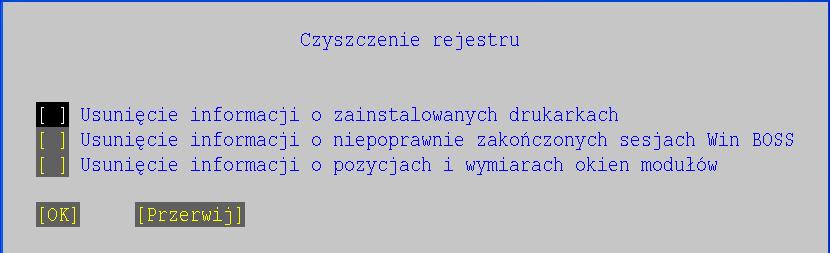 wsez.exe, wsot.exe. Umieszczone zostaną także w katalogu SM\BIN. Program zarządzający to wshell.exe, a menu dla programów nazywa się wmenu.scr. Programy są skompilowane przez kompilator HARBOUR.