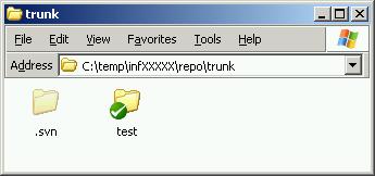 Ćwiczenie 1.2. Tworzenie folderów i zapis plików 1. W katalogu repo/trunk utworzyć katalog test.