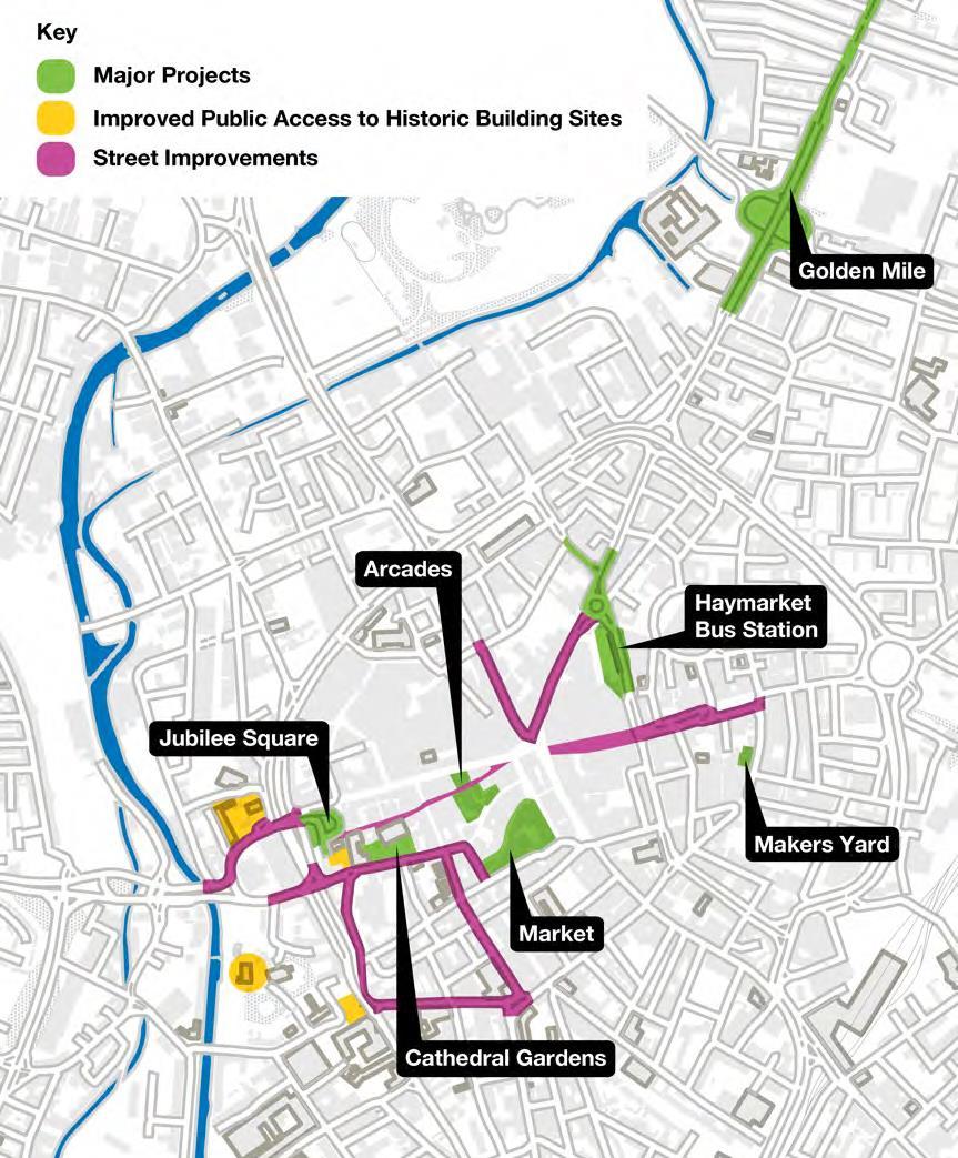 Źródło: Leicester City Council REALIZACJA Wybrane projekty: Golden Mile Newarke