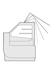 Gavia EN STANDARD FITTINGS integral condensing unit fan-assisted refrigeration front glazed glass, with lift-up system (black screen printing) two rows of glass shelves, non-cooling top and side LED