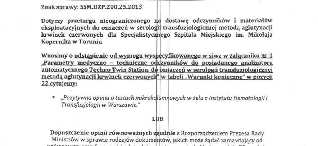 Toruń, dnia 15.02.2013 r. SSM.DZP.200.19.