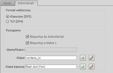 Krok 3 Dodanie kodu ActionScript Otwórz panel Operacje i umieść w nim kod: Objaśnienie kodu: Tworzymy obiekt URLLoader i ładujemy do niego zewnętrzny dokument XML.