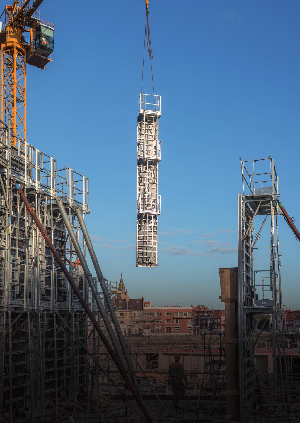 NOE top S BHP zintegrowane z płytami szalunkowymi ponadto w ofercie fimy NOE: pełny zakres systemów deskowań akcesoria do betonowania kompleksowa obsługa techniczna foto: Hala Sportowa w Calais we