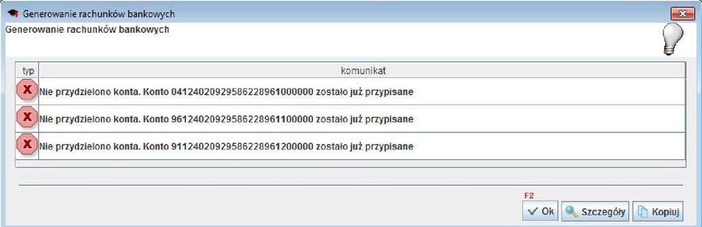 kwaterunku zostaną wygenerowane rachunki dla danej osoby. System poinformuje o tym stosownym komunikatem.