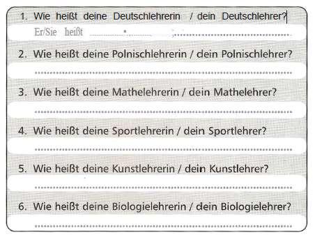 Sie spricht naturlich Polnisch. Sie spricht auch Deutsch und Englisch, Sie ist 24 Jahre alt. Sie ist nicht verheiratet. Sie ist ledig. Ihre hobby sind reisen und Musik hören. 20. Welches Fach ist das?