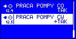 12.5 Praca pompy CWU parametr ten określa, czy w trybie awaryjnym ma pracować pompa CWU. 12.6 Praca pompy mieszającej parametr ten określa, czy w trybie awaryjnym ma pracować pompa mieszająca. 4.