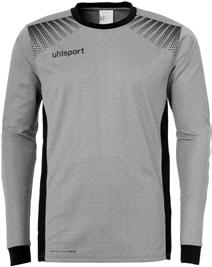 Uhlsport okrągły kołnierzyk w kontrastującym kolorze nadruk na przodzie nadruk logo Uhlsport na