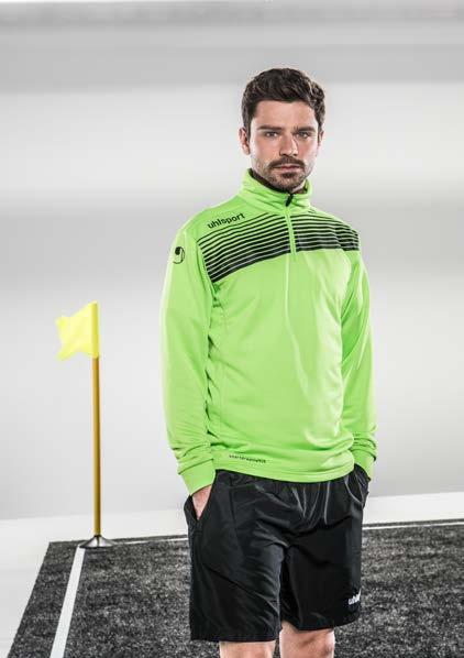 nadruk uhlsport na prawym ramieniu 05 jasny zielony/ stojący