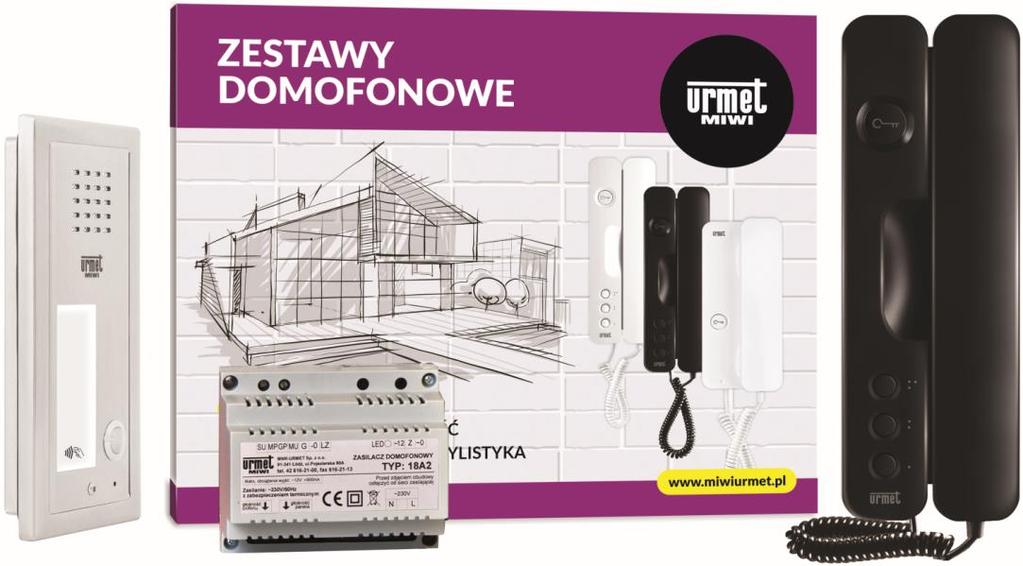 INSTRUKCJA ZESTAW DOMOFONOWY ANALOGOWY Z PANELEM ELITE ZINTEGROWANYM Z CZYTNIKIEM