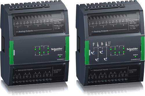 1 Moduły We/Wy UI-8/AO-4 i UI-8/AO-4-H 8 wejść uniwersalnych i 4 wyjścia analogowe Wprowadzenie UI-8/AO-4 i UI-8/ AO-4-H to połączenie modułów We/Wy obsługujących 8 kanałów wejść uniwersalnych i 4