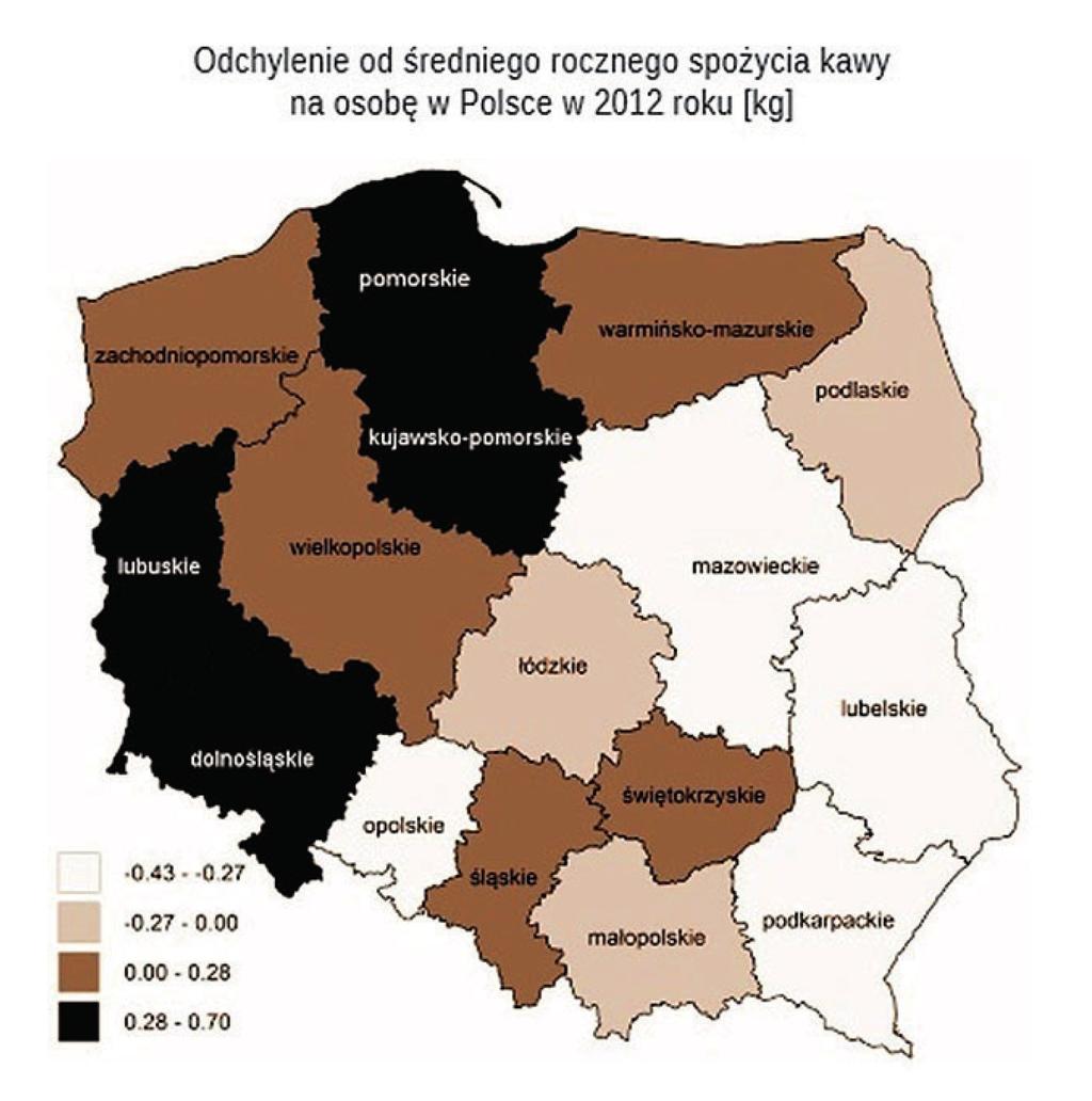 Dokument 2 Obraz polskiego rynku kawy Polacy nie należą do narodów kawiarzy, a spożycie 1 kawy w Polsce jest wciąż na bardzo niskim poziomie. Przeciętny Polak rocznie wypija napar z 2,5-3 kg kawy.