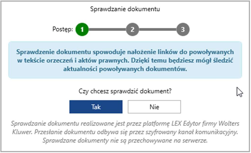W oknie wstawiania załącznika zawsze proponowany jest numer załącznika wyższy od najwyższego dotychczas użytego w dokumencie.