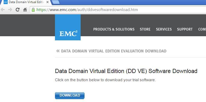 Jak pobrać Data Domain Virtual Edition? https://www.emc.