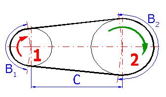 Rodzaj obciążenia, parametry pracy Calculation Units SI Units (N, mm, kw...) Moc przenoszona / moc rozdzielona na koła P 50 47.