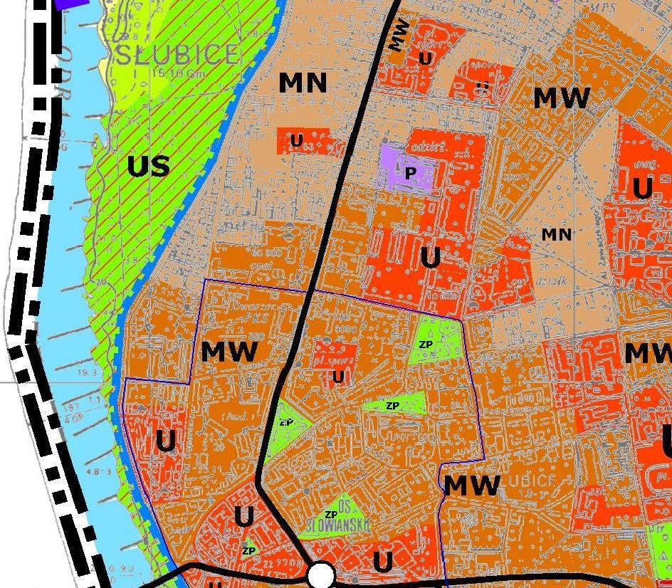 Miejscowy plan zagospodarowania przestrzennego centrum miasta Słubice, Załącznik Nr 1 do Uchwały Nr XXXIII/274/2017 dla