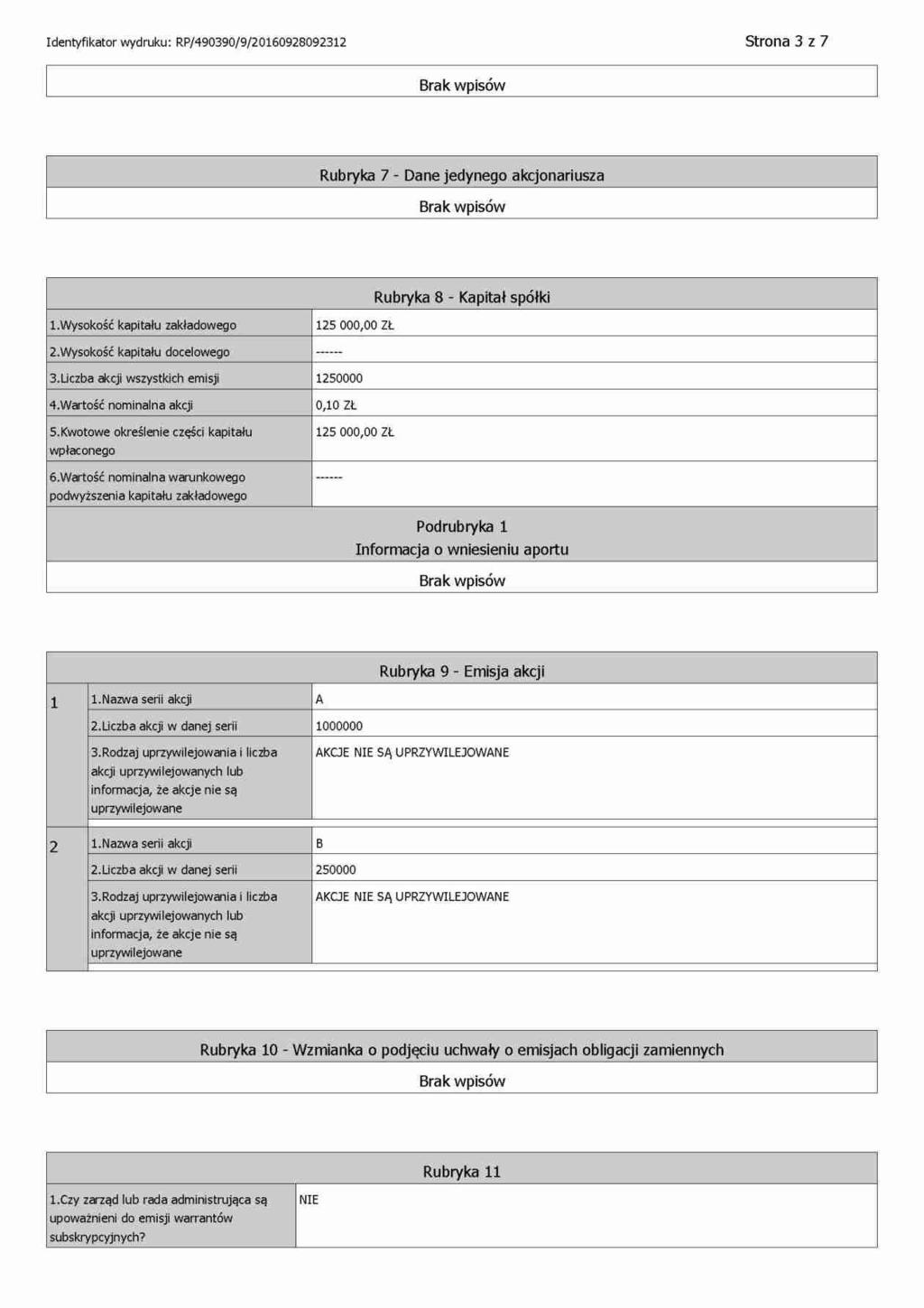 DOKUMENT INFORMACYJNY