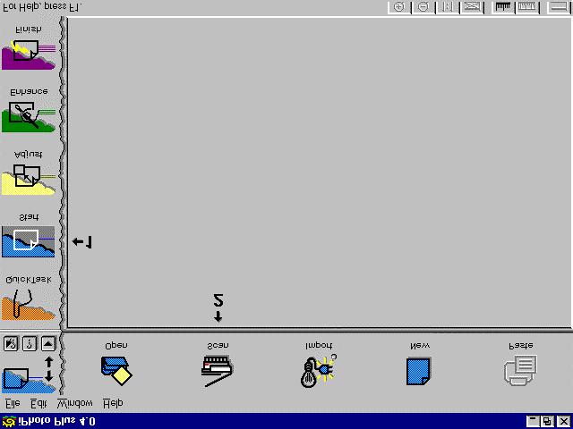 6.2 Uruchamianie programu Twain $E\ PyF VNDQRZDü REUD]\ SRWU]HEQ\ MHVW SRGSURJUDP 7ZDLQ 1. Uruchom program Ulead iphoto Plus. 2. Wybierz Start (patrz rysunek 11, opcja 1). 3.