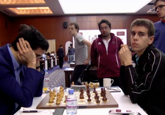 Wojtaszek Li Chao w partii z Girim Kramnik (po