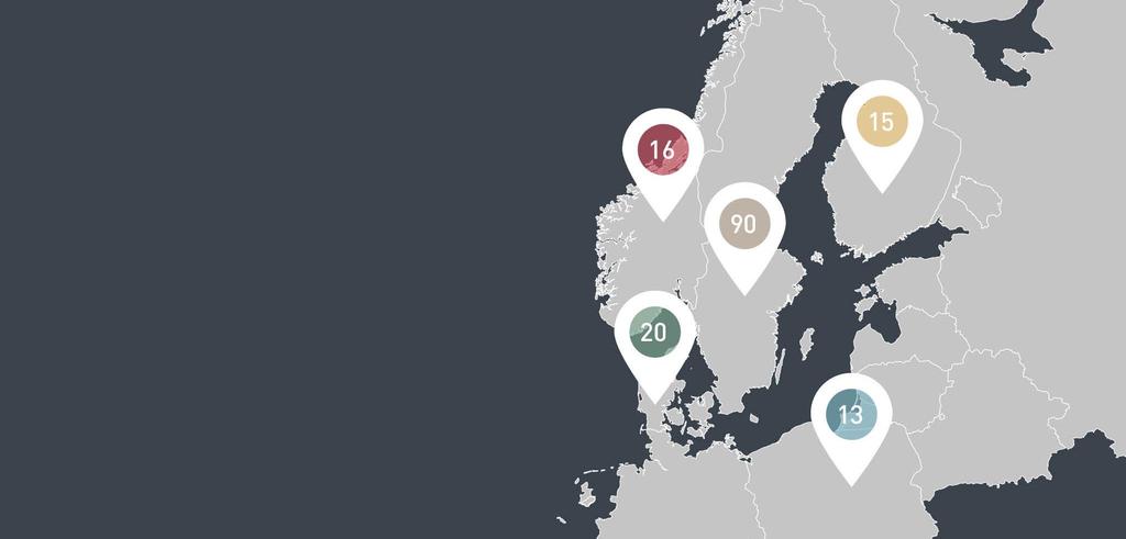 STENA RECYCLING Stena Recycling prowadzi działalność odzysku surowców w 165 zakładach w Szwecji, Danii, Finalandii, Norwegii i Polsce.